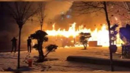 Diyarbakır’da kafede yangın paniği