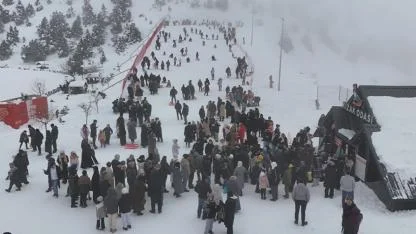 Ergan Kayak Merkezi sömestirde doldu taştı