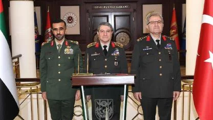 Genelkurmay Başkanı Bayraktaroğlu, Birleşik Arap Emirlikleri Kara Kuvvetleri Komutanı Al Hallami’yi kabul etti