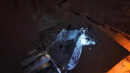 İmam anons etti, köylü küreği ve halatıyla yardıma koştu