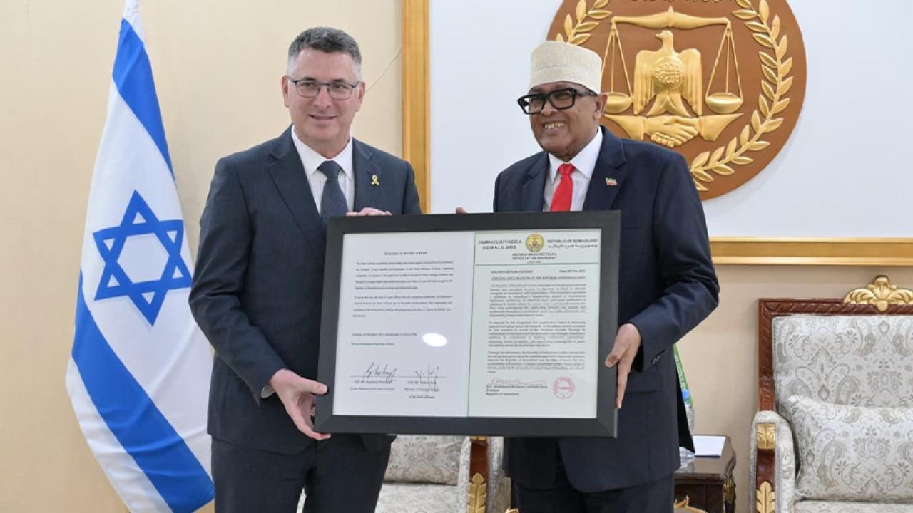 İsrail Dışişleri Bakanı Saar'dan Somaliland'a ziyaret