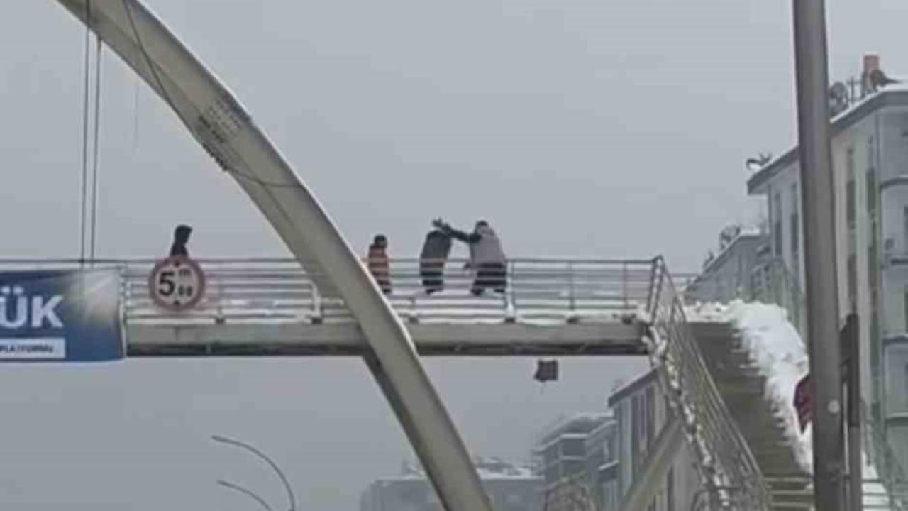 Kar topu attıkları gerekçesiyle çocukları darbeden şahıs tutuklandı