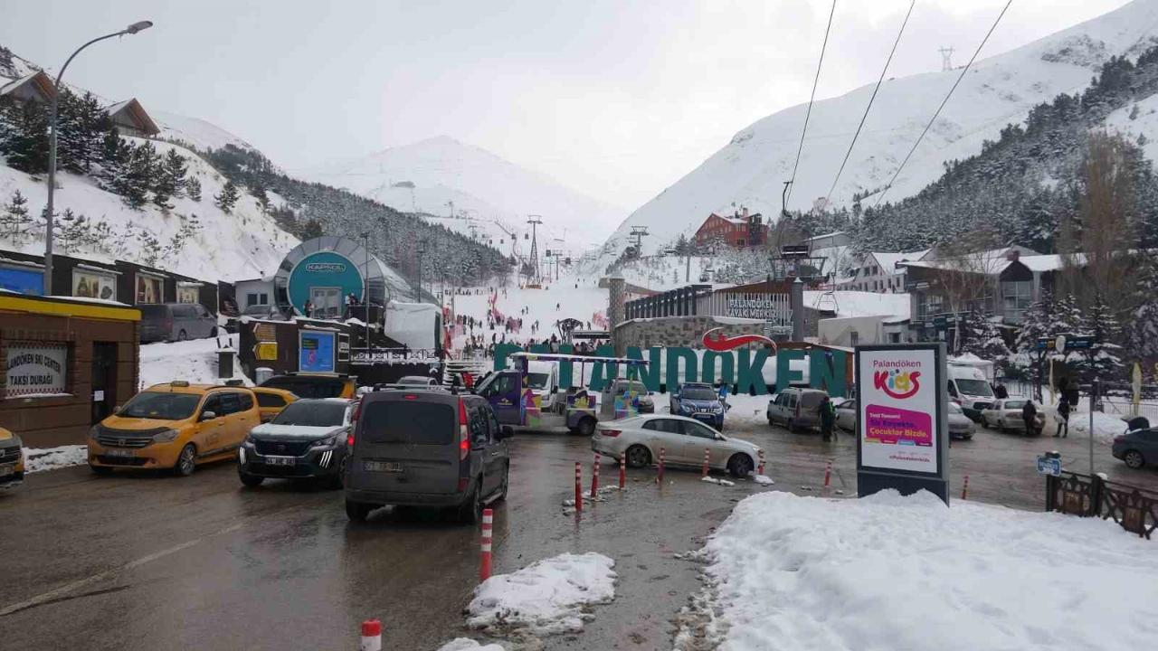 Palandöken’de sömestir tatili yoğunluğu