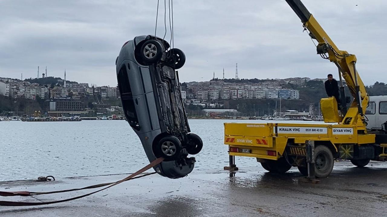 Şile Limanı’nda otomobil denize uçtu: Sürücü yaralı kurtarıldı