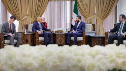 Suriye Devlet Başkanı eş-Şara, ABD’nin Suriye Özel Temsilcisi Barrack’ı kabul etti