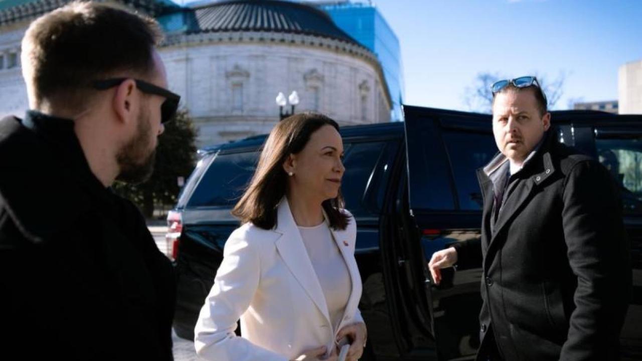 Trump, Venezuela muhalefet lideri Machado ile Beyaz Saray'da bir araya geldi