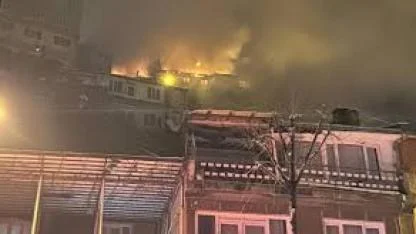 Uludağ eteklerindeki ev küle döndü