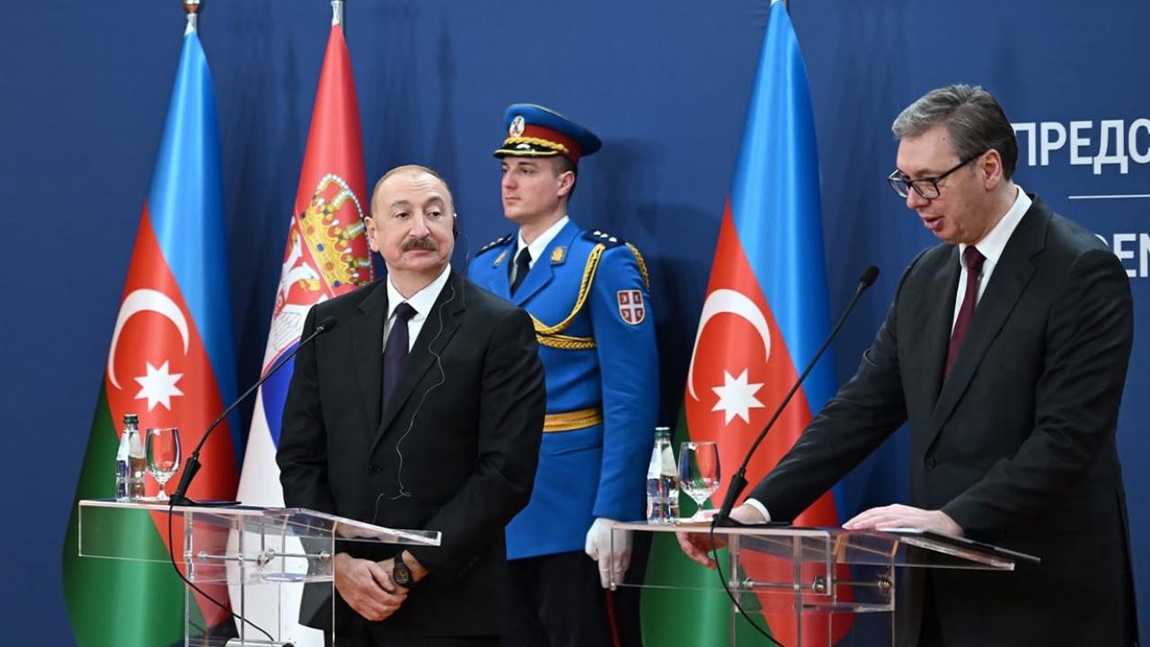Azerbaycan Cumhurbaşkanı Aliyev Sırbistan’da