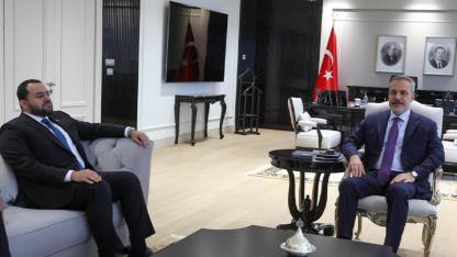 Bakan Fidan, Katarlı mevkidaşı Al-Khulaifi ile bir araya geldi