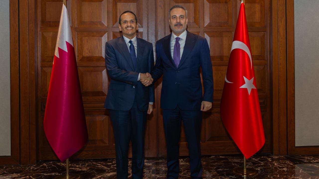 Bakan Fidan, Katarlı mevkidaşı Al Thani ile bir araya geldi