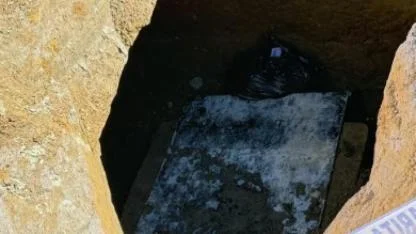 Bodrum’da su isale hattı kazısında lahit bulundu