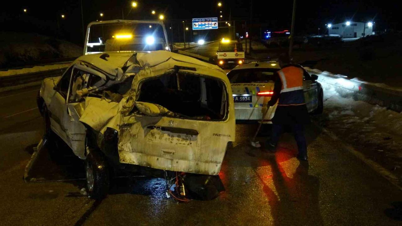 Erzurum’da trafik kazası: 2 yaralı