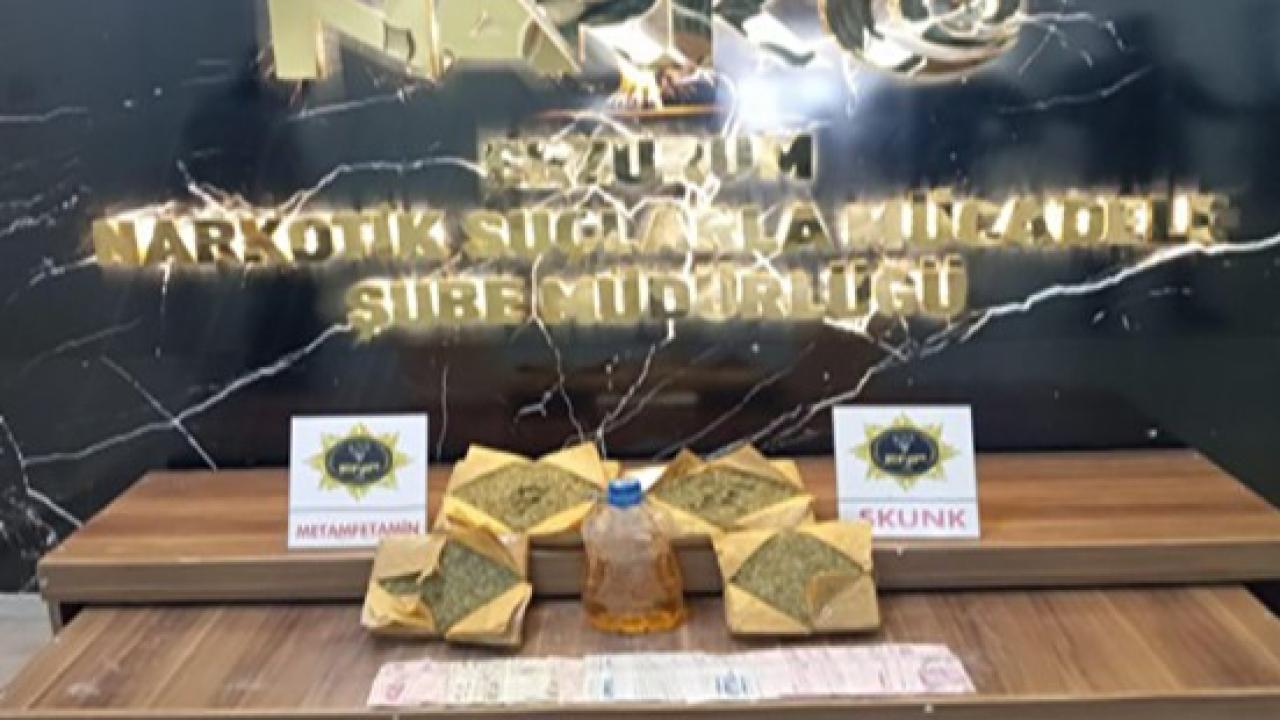 Erzurum’da uyuşturucu operasyonunda 3 tutuklama