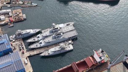 Katar için üretilen hücumbotları suya indirildi