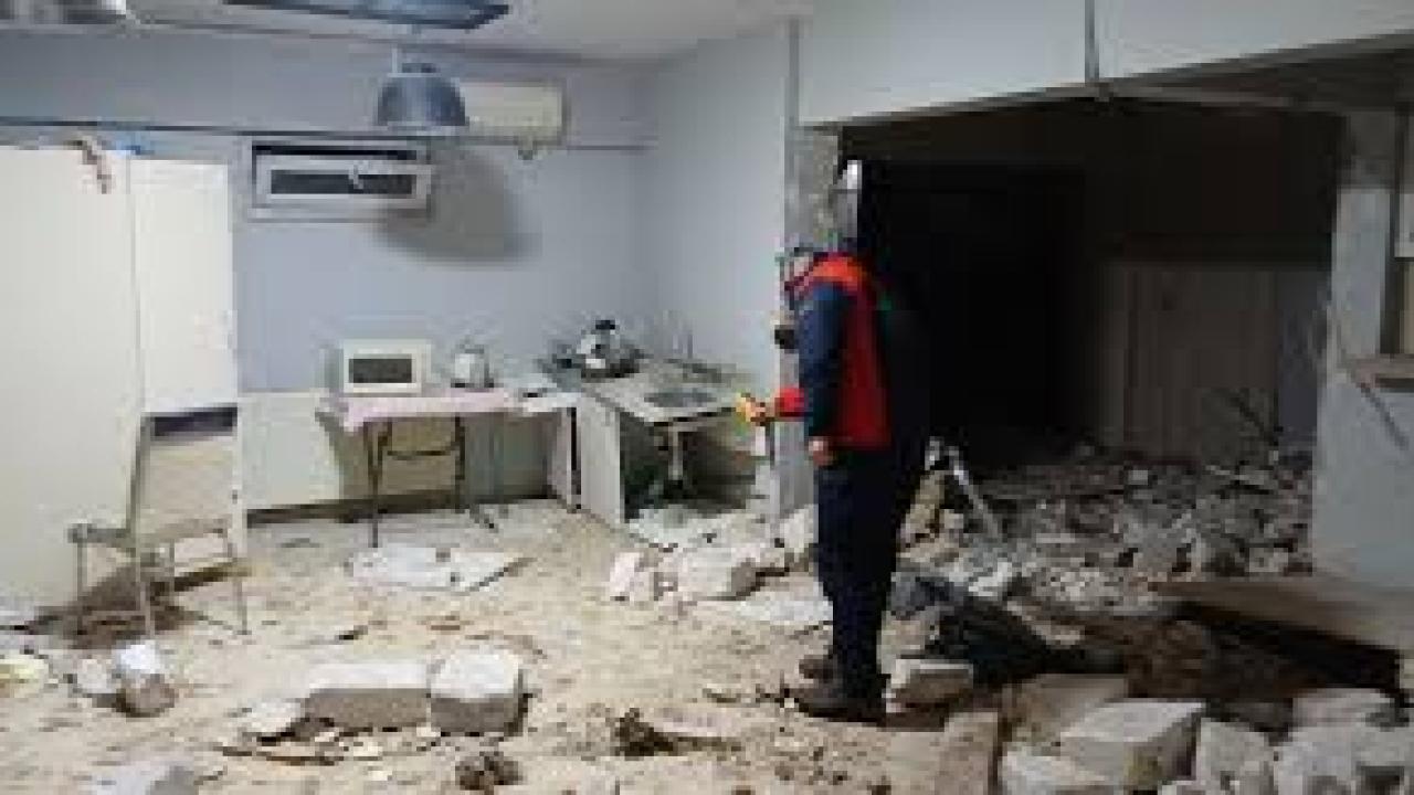 Kız yurdunda korkutan patlama