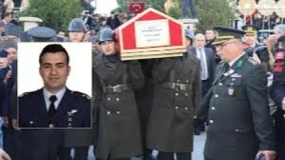 Şehit Pilot Binbaşı İbrahim Bolat İzmir’de son yolculuğuna uğurlandı