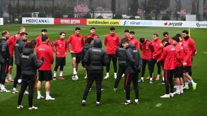 A Milli Futbol Takımı, Romanya maçı hazırlıklarını sürdürdü
