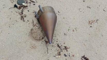 Çatalca’da kıyıya vuran füze başlığı imha edildi