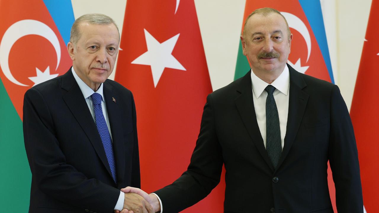 Cumhurbaşkanı Erdoğan, Azerbaycan Cumhurbaşkanı Aliyev ile görüştü