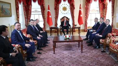 Cumhurbaşkanı Erdoğan, Türk Devletleri Teşkilatı heyetini kabul etti
