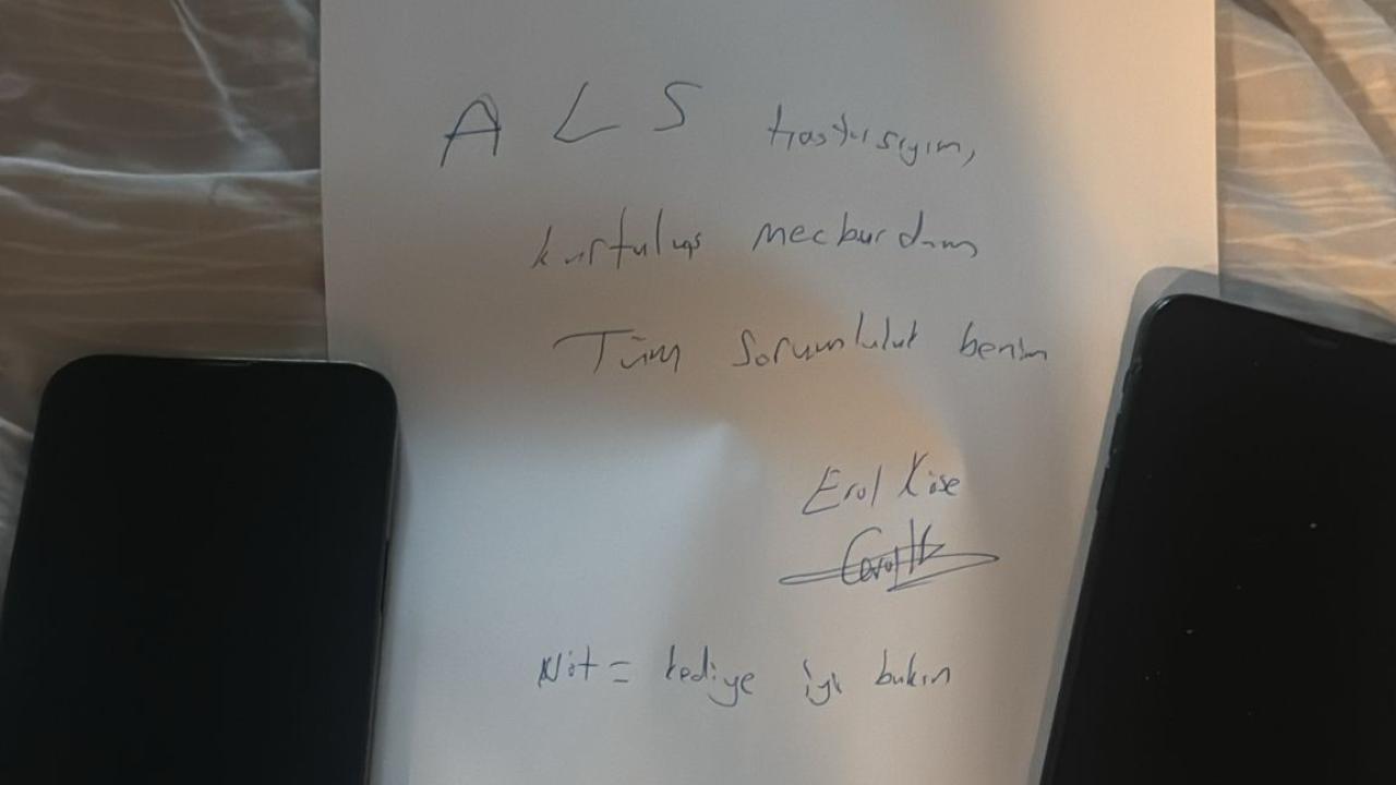 Erol Köse’nin düşme anına ilişkin görüntüler ve son notu ortaya çıktı