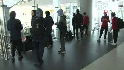İran Kadın Milli Futbol Takımı İstanbul Havalimanı’na iniş yaptı