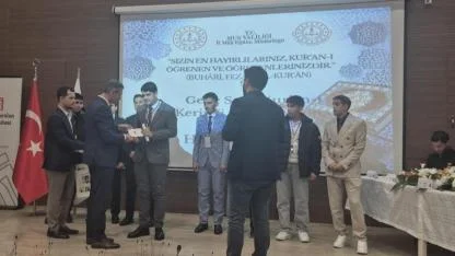Kur'an-ı Kerim'i güzel okuma yarışmasında bölge birincisi Elazığ’dan