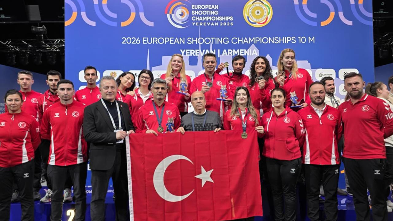 Milli atıcılar Avrupa Şampiyonası’ndan 7 madalya ile döndü