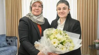 Şehit eşine vefa ziyareti