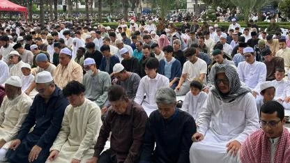 Tayland’da Müslümanlar bayram namazını eda etti