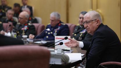 Bakan Güler, Kara Kuvvetleri Komutanlığındaki değerlendirme toplantısına katıldı