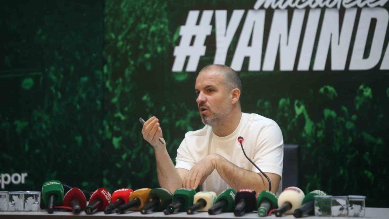 Bursaspor Teknik Direktörü Mustafa Er, transfer takvimini açıkladı