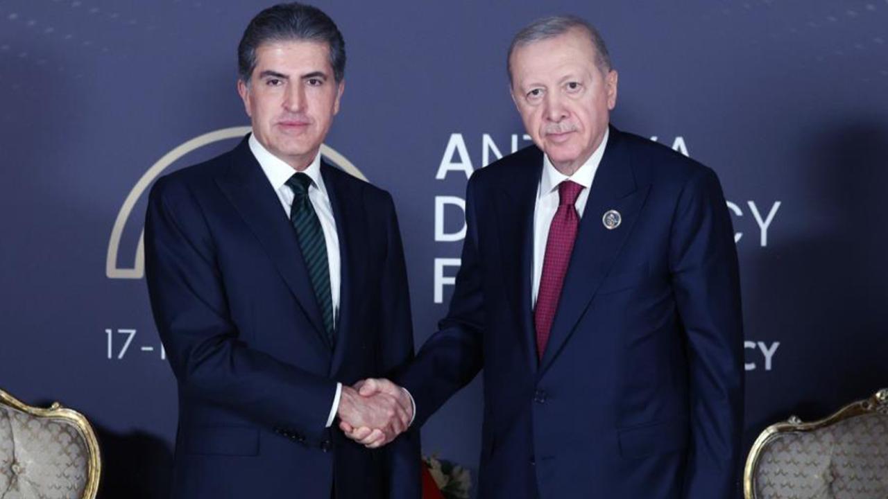 Cumhurbaşkanı Erdoğan, Irak Kürt Bölgesel Yönetimi Başkanı Neçirvan Barzani’yi kabul etti