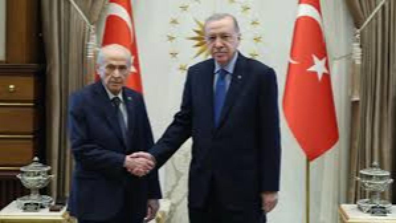 Cumhurbaşkanı Erdoğan, MHP lideri Devlet Bahçeli’yi kabul etti