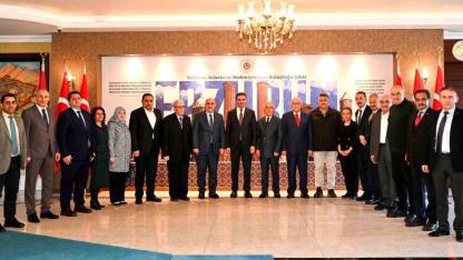 Erzurum Kent Konseyi’nden Vali Aydın Baruş’a ziyaret