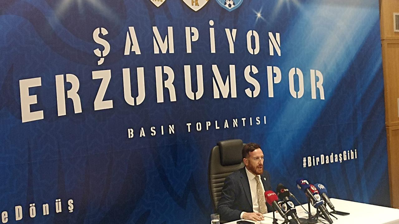 Erzurumspor Başkanı Ahmet Dal sezun sonu değerlendirmesi yaparak başarı hepimiz dedi