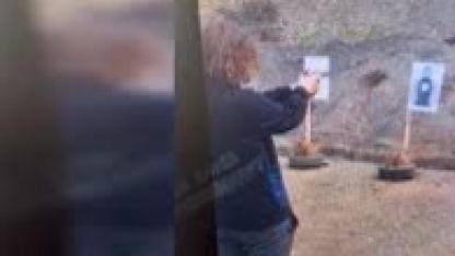 Okulda dehşet saçan saldırganın poligonda atış talimi yaptığı görüntüler ortaya çıktı