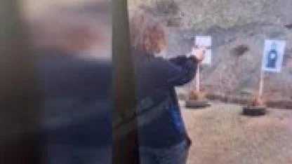 Okulda dehşet saçan saldırganın poligonda atış talimi yaptığı görüntüler ortaya çıktı