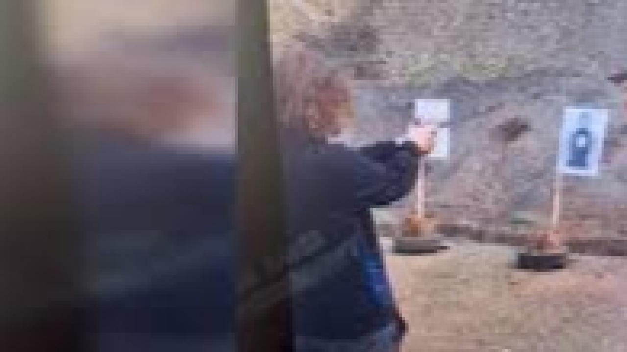 Okulda dehşet saçan saldırganın poligonda atış talimi yaptığı görüntüler ortaya çıktı