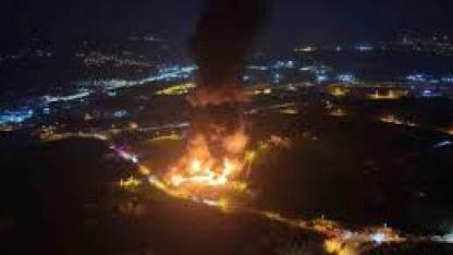 Samsun'da muz deposunda yangın: Alevler göğe yükseldi