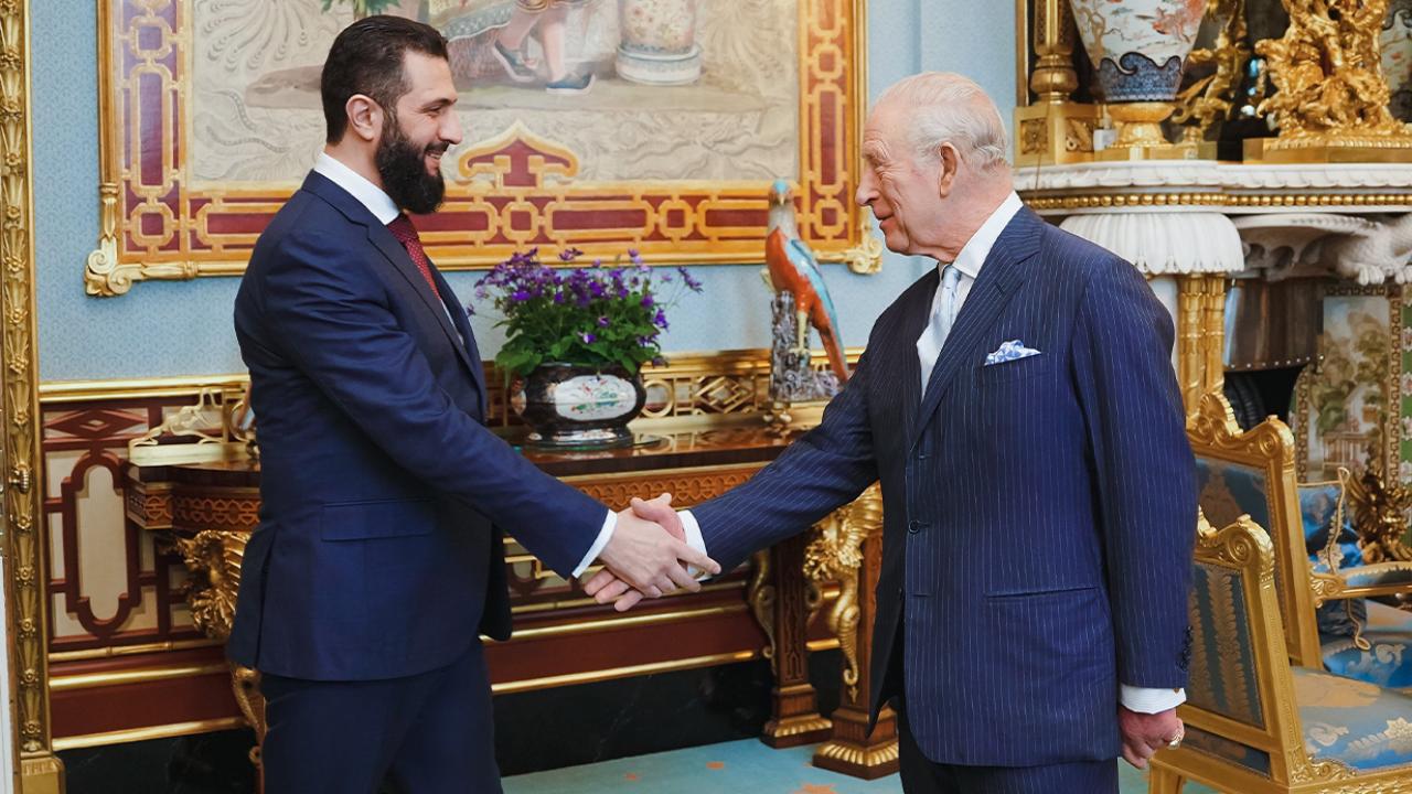 Suriye Devlet Başkanı eş-Şara, İngiltere Kralı III. Charles ile bir araya geldi