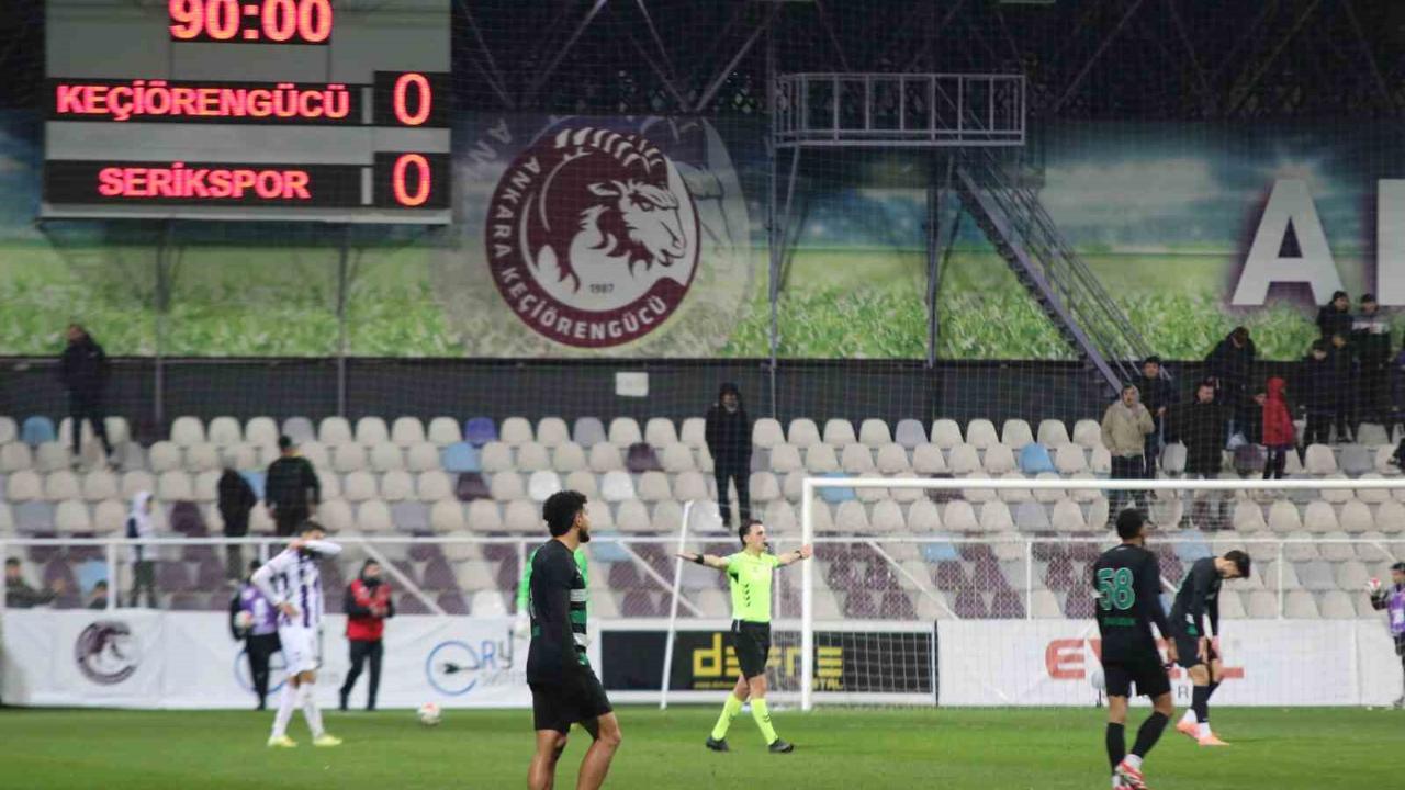 Trendyol 1. Lig: Ankara Keçiörengücü: 0 - Serikspor: 0
