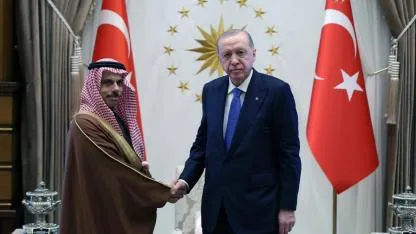 Cumhurbaşkanı Erdoğan, Suudi Arabistan Dışişleri Bakanı Ferhan’ı kabul etti
