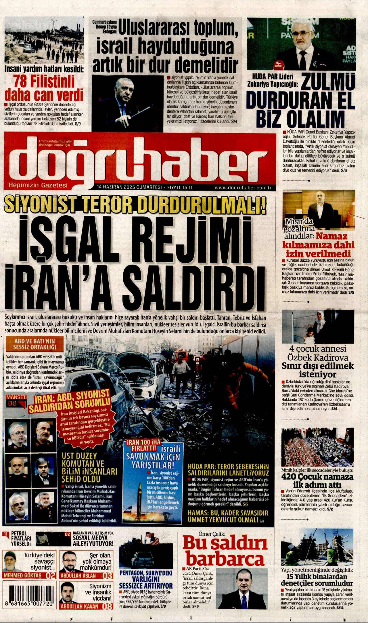 DOĞRU HABER Gazete Manşeti