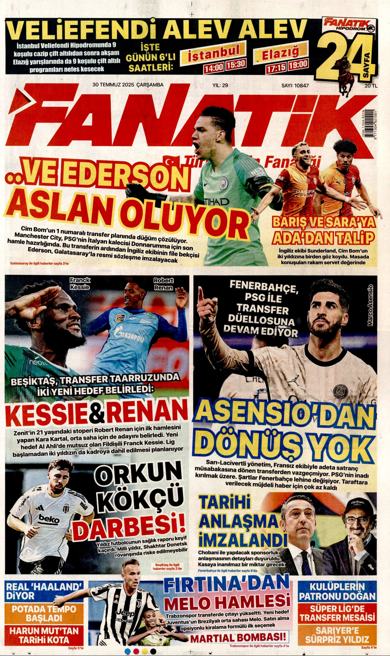 FANATİK Gazete Manşeti