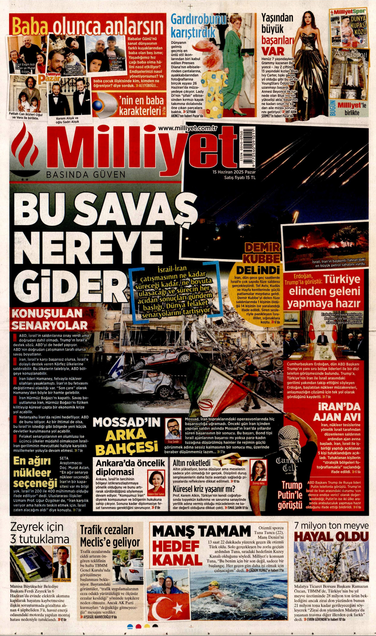 MİLLİYET Gazete Manşeti