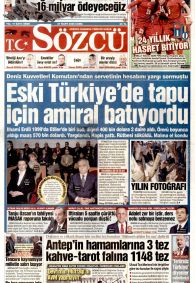 Sözcü Gazetesi Gazete Manşeti