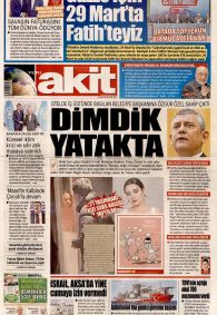 Yeni Akit Gazetesi Gazete Manşeti