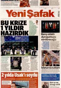 Yeni Şafak Gazetesi Gazete Manşeti