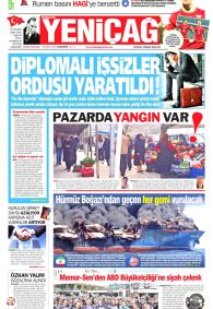 Yeniçağ Gazetesi Gazete Manşeti